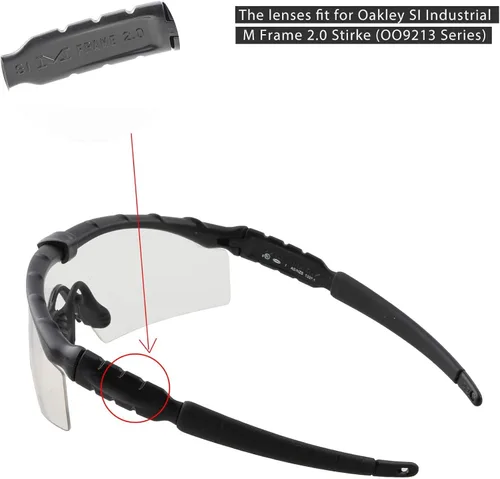 Miniatura 5 de Walleva Lentes de repuesto para lentes de sol Oakley SI Ballistic M Frame 2.0 Strike, múltiples opciones disponibles