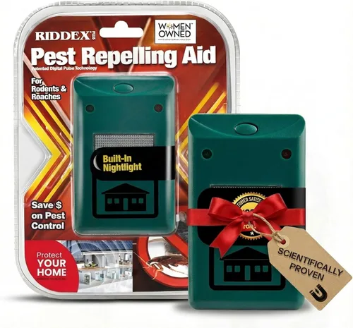 RIDDEX Plus Repelente de insectos – Plug in, Mouse Disuasor – Rechazo de plagas para defensa contra ratas, ratones, cucarachas, insectos e insectos