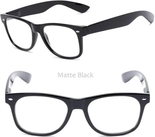 Miniatura 2 de 2 pares de lentes de lectura con lentes transparentes de inspiración retro vintage para hombres y mujeres