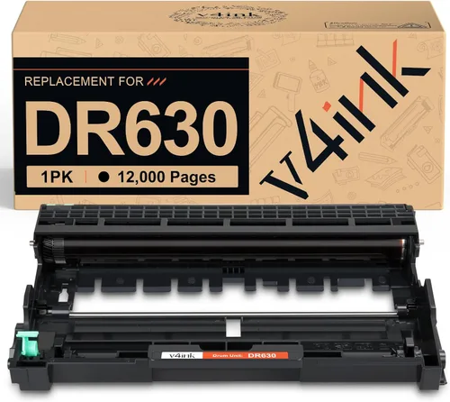 V4INK combo de cartucho de tóner negro Brother TN630/TN660 + tambor DR630 para impresoras Brother HL-L2340DW L2300D L2380DW L2320D MFC-L2700DW