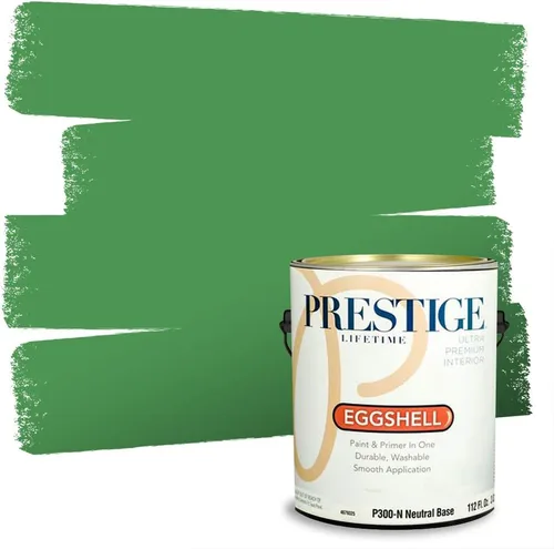Miniatura 201 de PRESTIGE Pintura exterior e imprimación en uno, aloe, plano, 1 galón