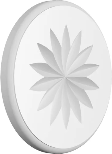 Miniatura 17 de Ekena Millwork ROSP050X050X100GRY11 Roseta estándar con borde redondeado, 5 pulgadas de ancho x 5 pulgadas de alto x 1 pulgadas de alto, PVC