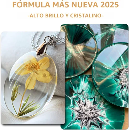 Miniatura 2 de Puduo Kit de Resina Epoxi de 1.1 Galones, Resina Epoxi Cristalina Recién Formulada, Fuerte, Sin Burbujas, Resina de Arte Anti-Amarilleamiento