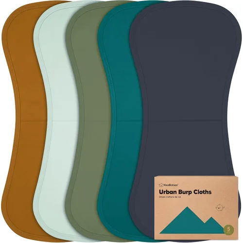 Miniatura 15 de Paños orgánicos para bebés, niños y niñas, paquete de 5, ultra absorbente, paño para eructar, ropa para recién nacidos, toalla para la leche, babero