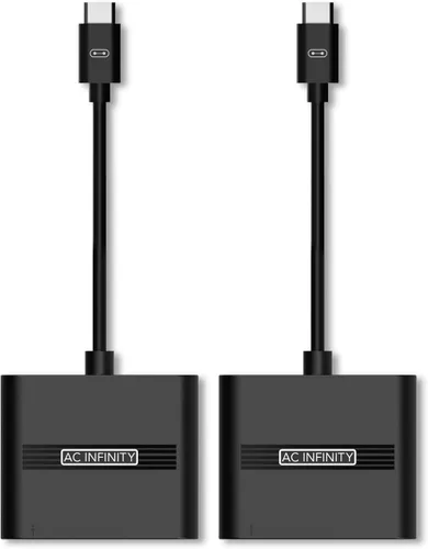 Miniatura 7 de AC Infinity Hub divisor UIS, adaptador de 4 puertos, cable conector para compartir programación UIS para luces de cultivo LED, ventiladores de motor