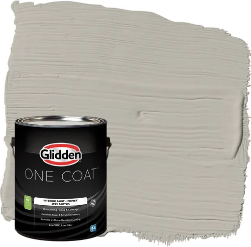 Miniatura 25 de Glidden Pintura Interior + Imprimación: Gris/Plata Antigua, Una Capa, Satinado, 1 Galón
