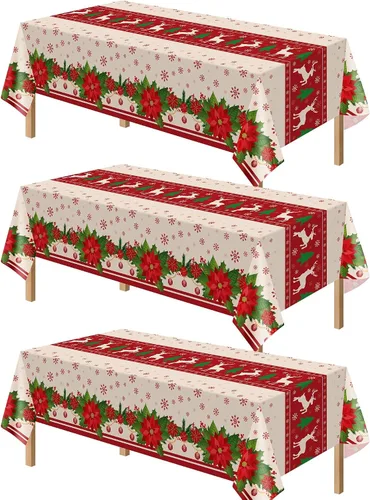 Miniatura 17 de Kelool Decoraciones del 250 aniversario de Estados Unidos, paquete de 3 manteles patrióticos de 54 x 108 pulgadas, mantel rectangular desechable