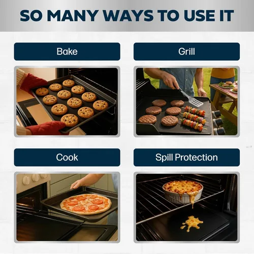 Miniatura 7 de Revestimiento antiadherente para horno, Grado Profesional – Nunca vuelva a limpiar la parte inferior de su horno, por Cooks Innovations