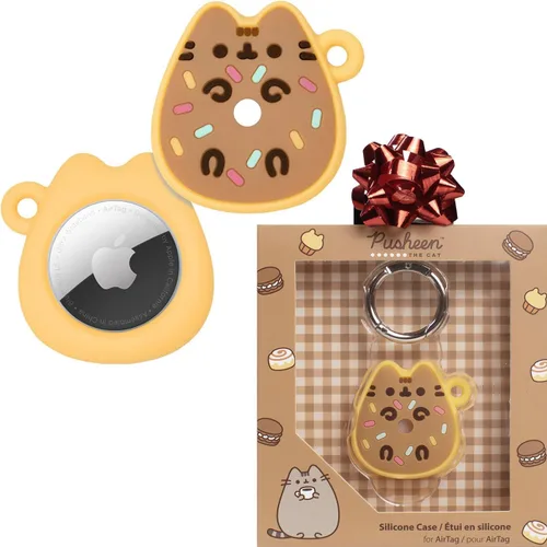 Miniatura 10 de iFace x Pusheen Café Series Funda protectora de silicona [compatible con Apple AirTag] [Bonita funda de personajes]