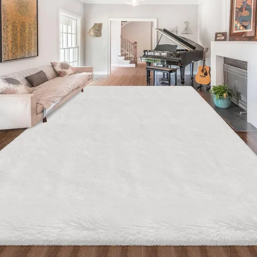 Miniatura 33 de Alfombras verdes para dormitorio de niños: alfombra de pasillo lavable de 2x6, alfombras pequeñas antideslizantes, esponjosas, suaves, peludas