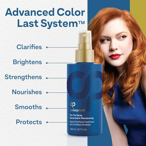 Miniatura 7 de Colorproof Spray pre-tox para el cabello, 6.7 onzas líquidas, spray de prechampú de aclaración rápida con protección del color, aroma a coco