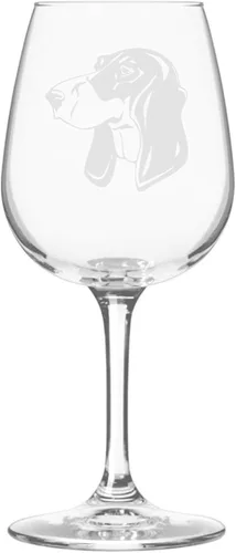 Miniatura 325 de Copa de vino de 12.75 onzas con diseño de perro grabado