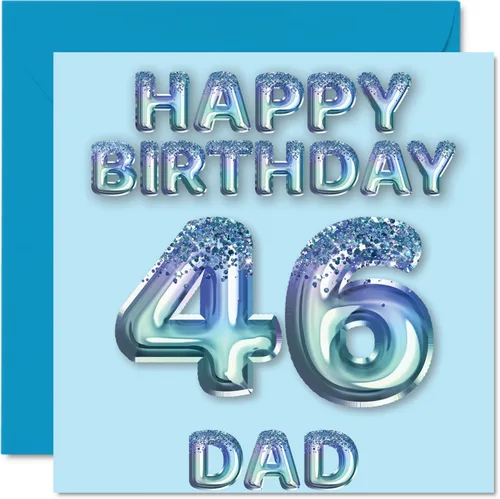 Miniatura 201 de Stuff4 Tarjeta de primer cumpleaños para niños, globo de fiesta con purpurina azul, tarjetas de feliz cumpleaños para niño de 1 año, nieto, hijo, 57
