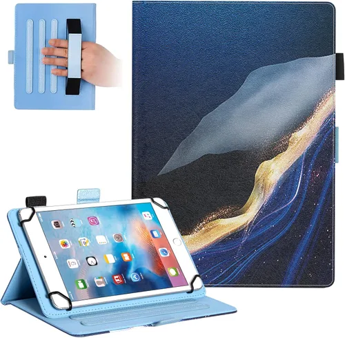 Miniatura 40 de Dteck Funda universal (9.6" a 10.5") - Funda plegable de cuero con tapa para tableta Android 10 10+ pulgadas/Samsung Galaxy Tab 9.6 9.7 10.1 10.4