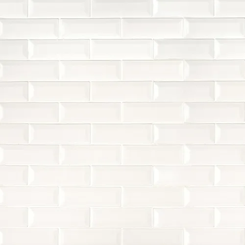 Miniatura 22 de MSI Azulejo de mosaico montado en malla de ladrillo de cerámica biselado blanco antiguo para salpicaduras de cocina, pared de baño, pared de acento
