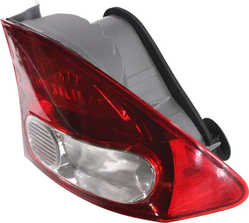 Miniatura 4 de Evan Fischer Lente de luz trasera y carcasa compatibles con Honda Civic 2009-2011 lentes halógenas transparentes y rojas, juego de 2 lentes
