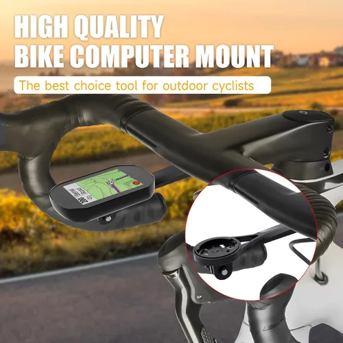 Miniatura 4 de Soporte frontal para computadora de ciclismo, soporte para computadora de bicicleta de aleación de aluminio, compatible con Garmin, Wahoo, Bryton