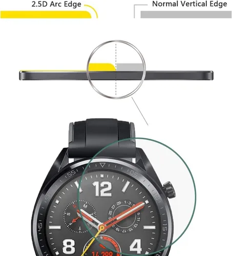 Miniatura 2 de Lamshaw Protector de pantalla compatible con PUREROYI Smart Watch, [3 unidades] Película protectora de pantalla de vidrio templado 9H compatible