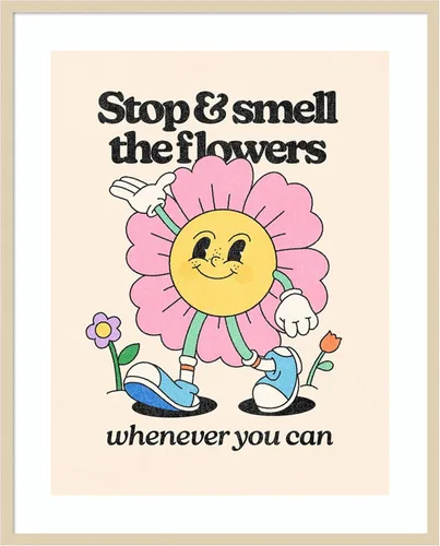 Amanti Art Framed Wall Art Print 41x33 Retro Cartoon Character I by Victoria Barnes, Humor Wall Art, Whimsical Decor, X-Large Poster Painting Svelte