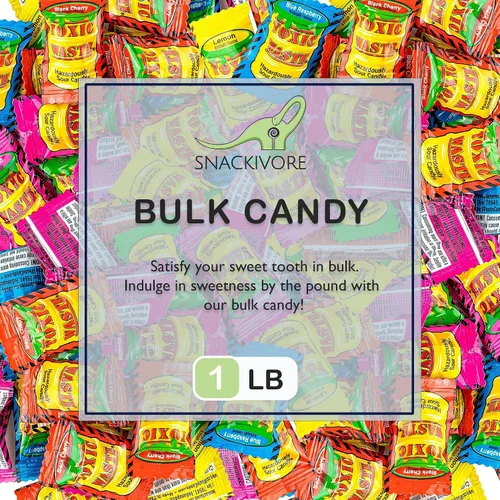 Miniatura 2 de Caramelos tóxicos de residuos a granel de 1 libra de paquete variado de caramelos agrios, caramelos súper ácidos, dulces más ácidos del mundo