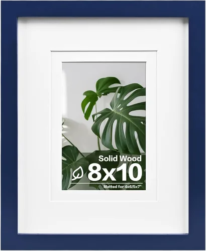 Miniatura 63 de Egofine - Portarretratos de 4 x 6 pulgadas, de madera maciza con plexiglás, para fotos de 3.5 x 5 con paspartú o de 4 x 6 sin paspartú, para colocar
