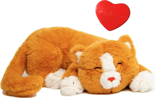 Miniatura 6 de Juguete de peluche con latido del corazón, juguetes calmantes para aliviar la ansiedad para cachorros y gatitos, latido del corazón en una felpa