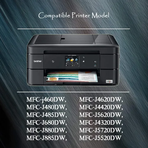 Miniatura 2 de Cartucho de tinta compatible LC203XL de repuesto para Brother LC203 Ink LC201 LC203CL para impresora MFC-J460DW MFC-J480DW MFC-J680DW MFC-J880DW