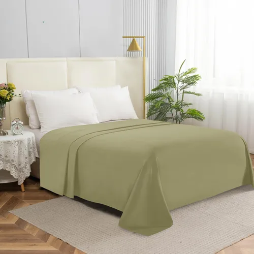 Miniatura 25 de Elegant Comfort Sábana encimera de 1 pieza de calidad hotelera, lujosa y suave, 1500 hilos, calidad egipcia, resistente a arrugas, manchas