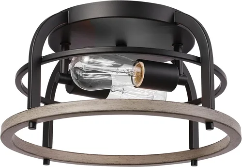 Miniatura 16 de Globe Electric 66000073 Lámpara de techo con brazo ajustable de montaje semiempotrado de 4 luces, latón mate, brazos giratorios, accesorios