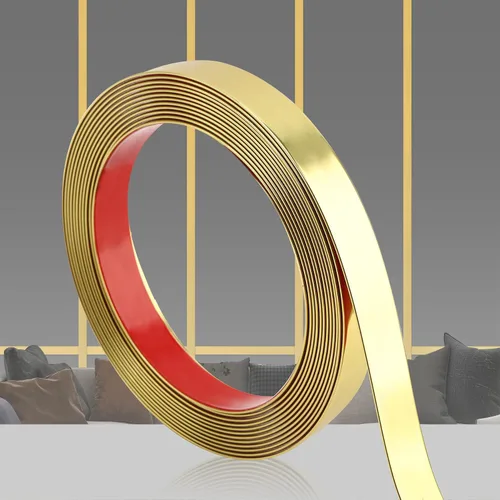 Miniatura 11 de QDYMXUN Moldura de PVC para despegar y pegar, tira de decoración de pared flexible para marco de espejo, gabinete, bordes, bordes y azulejos