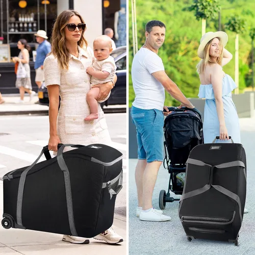 Miniatura 7 de Bolsa de viaje para asiento de coche infantil SCTEL Compatible con Doona, asiento de coche y base, Chicco Keyfit 35 y base, bolsa de viaje Doona