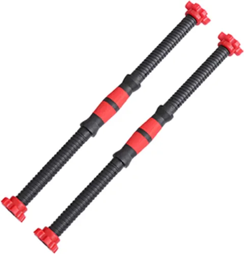 Miniatura 10 de Garneck Asas de mancuernas roscadas, 2 asas ajustables con 4 collares de bloqueo giratorio de 1 pulgada para entrenamiento deportivo