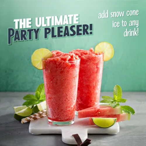 Miniatura 3 de Nostalgia Máquina Retro para Hacer Conos de Nieve – Máquina de Hielo Raspado de Mostrador de 5 Cuartos – Cuchillas de Acero Inoxidable – Incluye 2