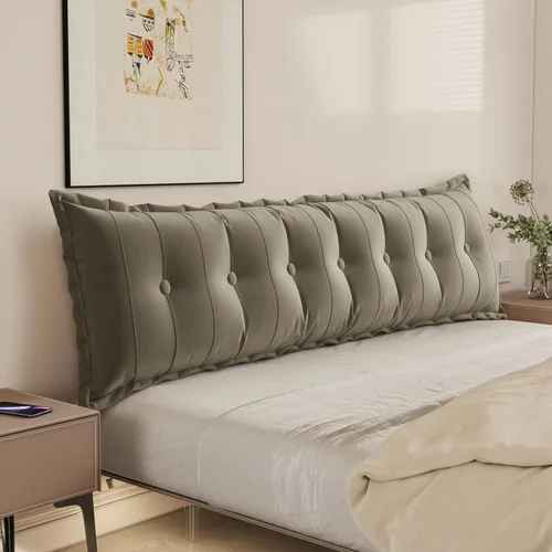 Miniatura 10 de WOWMAX Almohada rectangular para cabecero, almohada para respaldo de cama, almohada para sentarse en la cama, almohada de apoyo para la espalda