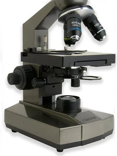 Miniatura 8 de Carson Microscopio compuesto para estudiantes 40x-400x para principiantes con adaptador universal para digiscopio para teléfonos inteligentes