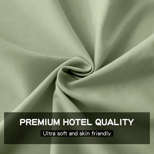 Miniatura 3 de FreshCulture Sábana Plana Twin - Sábana Plana Twin de Calidad Hotelera Únicamente - Sábana Superior de Microfibra Cepillada - Ultra Suave y Verde