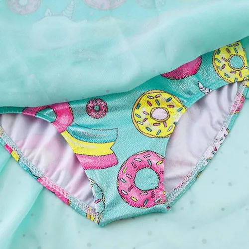 Miniatura 51 de EQSJIU Leotardo de baile de manga larga para niñas, vestido de ballet brillante con copo de nieve, tutú con falda tutú para niñas