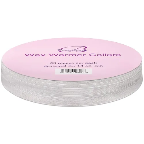 Miniatura 7 de Beauticom (50 piezas) calentador de cera universal collar protector anillo para lata de cera de 14 oz