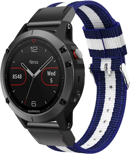 Miniatura 10 de Correa deportiva de nailon de ajuste rápido compatible con Garmin Fenix 5/Fenix 5 Plus/Forerunner 935/Approach S60/Quatix 5 Smartwatch