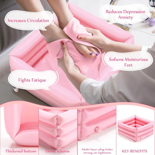 Miniatura 4 de FillTouch Kit de spa de pies de 12.5 x 12.5 x 8.3 pulgadas para niñas y niños, toallas de mano de 12.5 x 12.5 x 8.3 pulgadas, toallas de mano