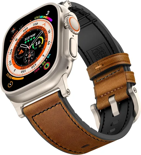 Miniatura 11 de Compatible con Apple Watch Band de 1.929 in 1.811 in 1.772 in 1.732 in 1.654 in, correas híbridas de silicona Mifa para hombres y mujeres, correa