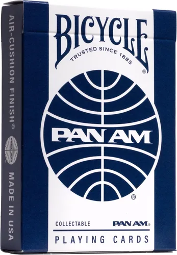 Miniatura 4 de Bicycle Pan Am Air - Juego de 2 cartas con lata de viaje, barajas de póquer premium para juegos de cartas, diseño clásico de Pan Am