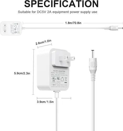 Miniatura 7 de 5V para Aura Carver Fuente de alimentación SR-A30502000U2 adaptador (5V 2A) Marco de fotos digital para Aura Carver AF900 AF100 SR-A30502000U2