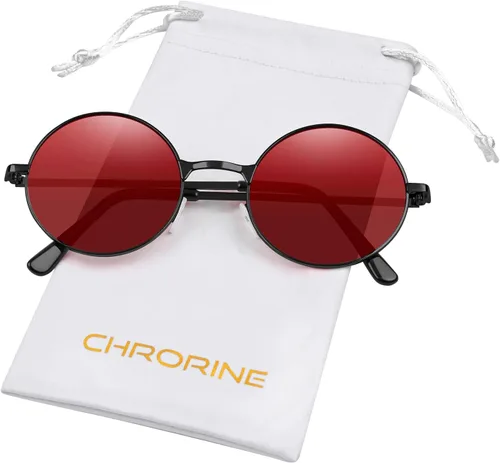Miniatura 11 de CHRORINE Gafas de sol hippie redondas de los años 70, lentes retro para mujeres y hombres, accesorio de fiesta, festival, moda, gafas de sol vintage