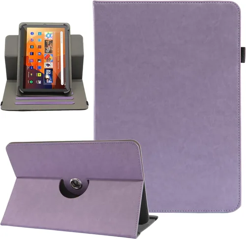 Miniatura 12 de Funda universal para tablet Android de 10 y 10.1 pulgadas, Dluggs de piel sintética con rotación de 360 grados, soporte multiángulo
