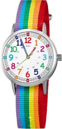 Reloj para niños y niñas, para el tiempo de aprendizaje de los niños pequeños y fácil de leer, reloj analógico para niños y niñas de 3 a 11 años