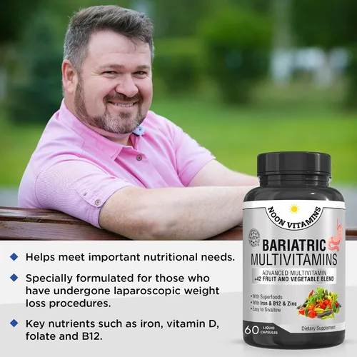 Miniatura 6 de Multivitamínico bariátrico con hierro para mujeres y hombres, mezcla todo en uno de 42 superalimentos para energía y apoyo inmunológico