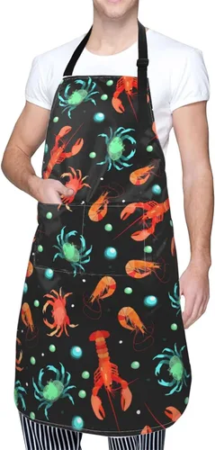 Miniatura 15 de Delantal impermeable de mandalas encantador delantal de cocina delantal ajustable unisex