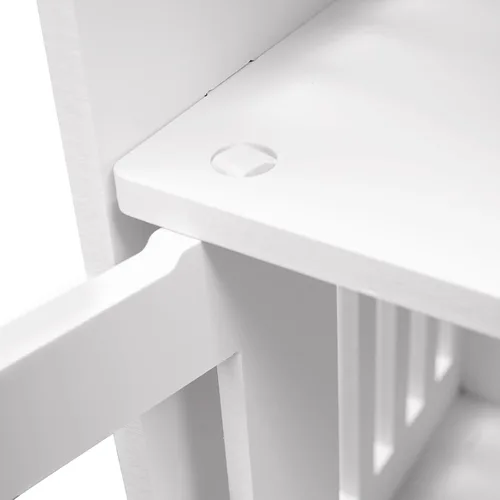 Miniatura 7 de Gabinete de almacenamiento sobre el inodoro, gabinete de inodoro de 4 niveles con gabinete y puerta, estante organizador para ahorrar espacio