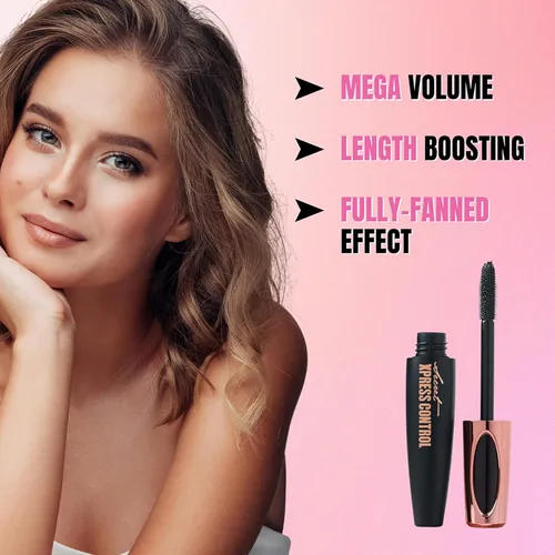 Miniatura 5 de Máscara de fibra de seda 4D, alargamiento y engrosamiento, voluminizadora, de larga duración, a prueba de manchas, completo todo el día, largo